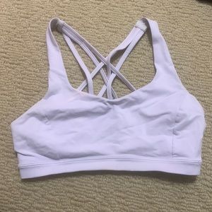 Lululemon free to be serene bra light purple size 6